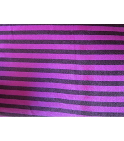 Nylon Spandex Lycra Black Stripe on Violet